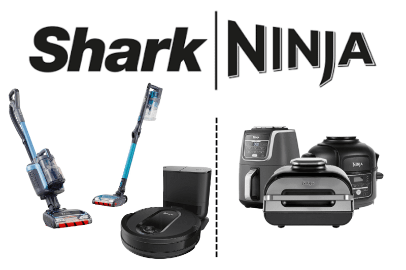 Das Produktportfolio von SharkNinja ist zu sehen.